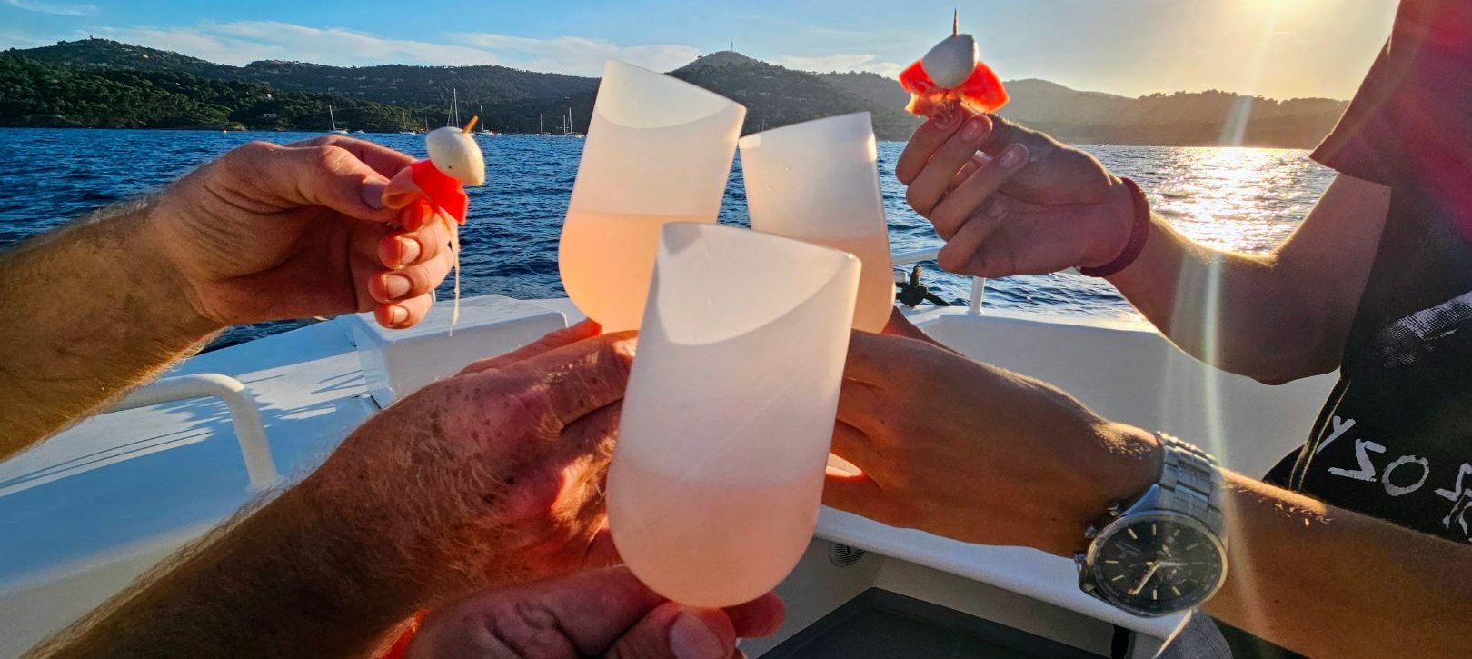 Apéro en Mer à Bormes les Mimosas